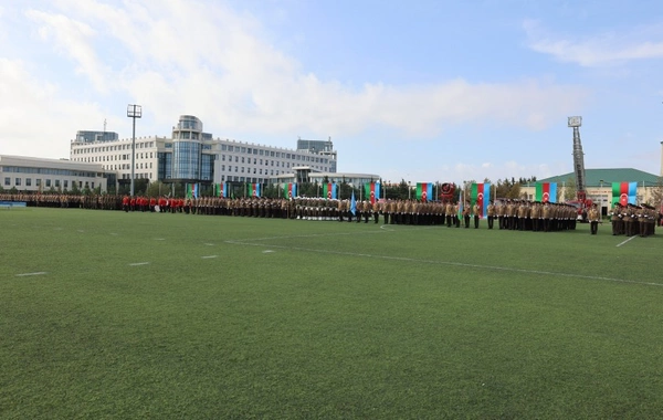 FHN-in Akademiyasında gənc kursantların hərbi andiçmə və məzunların buraxılış mərasimi keçirilib