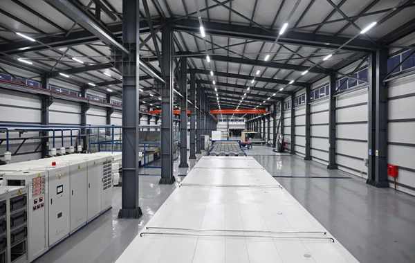 Prezident İlham Əliyev Sumqayıt Sənaye Parkında güzgü vərəqələrin istehsalı zavodunun açılışında iştirak edib