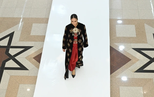 Leyla Əliyeva Aşqabadda Milli Türkmən Xalçası Muzeyində olub
