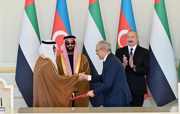 İlham Əliyev Birləşmiş Ərəb Əmirliklərinin milli təhlükəsizlik müşavirini qəbul edib