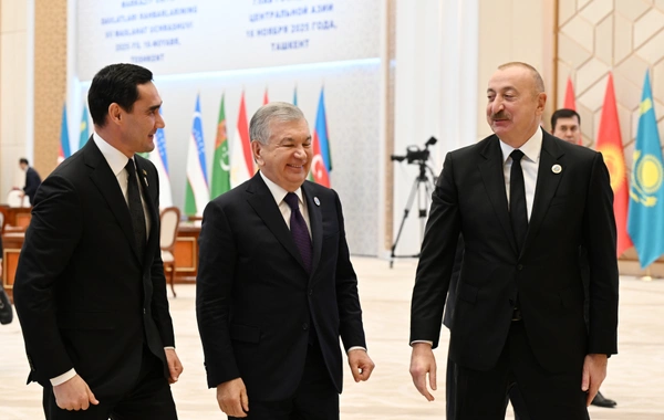 İlham Əliyev Mərkəzi Asiya Dövlət Başçılarının 7-ci Məşvərət Görüşünün iclasında çıxış edib