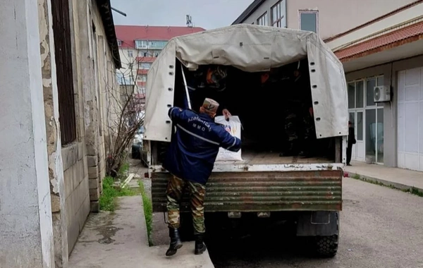 Продовольственная помощь направлена в село в Губинском районе, где произошел оползень