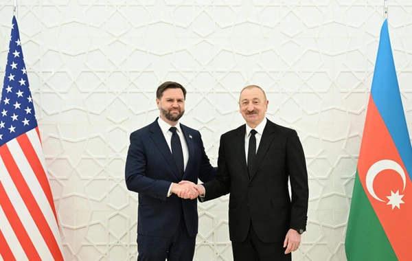 Prezident İlham Əliyevin Amerika Birləşmiş Ştatlarının Vitse-prezidenti ilə görüşündən video paylaşılıb