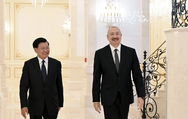 İlham Əliyevin adından Laos Prezidentinin şərəfinə rəsmi nahar verilib