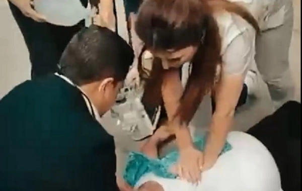 Kardiologiya İnstitutunun həyətində pasiyentin ürəyi iki dəfə dayandı - Həkimlər onun həyatını belə xilas etdi