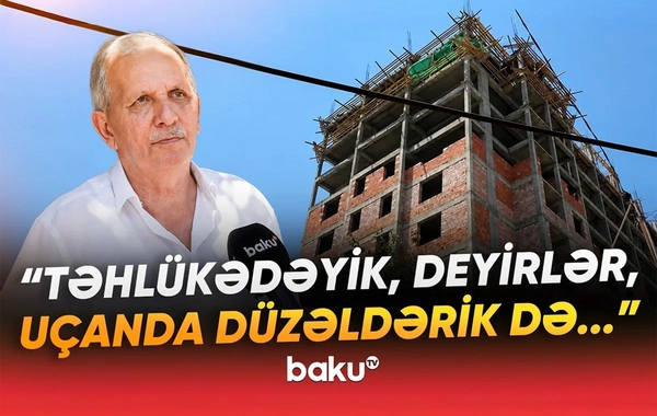 Xırdalanda yeni tikilən bina sakinləri qəzəbləndirib: Qanuni məsafə saxlanılmır