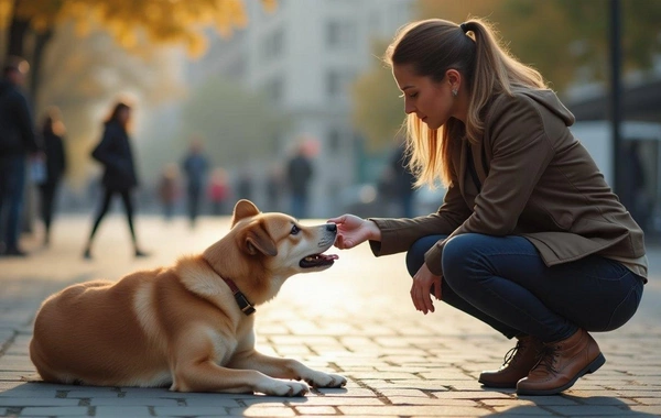 Bakıda küçə itinə yemək verən qadın DÖYÜLDÜ
