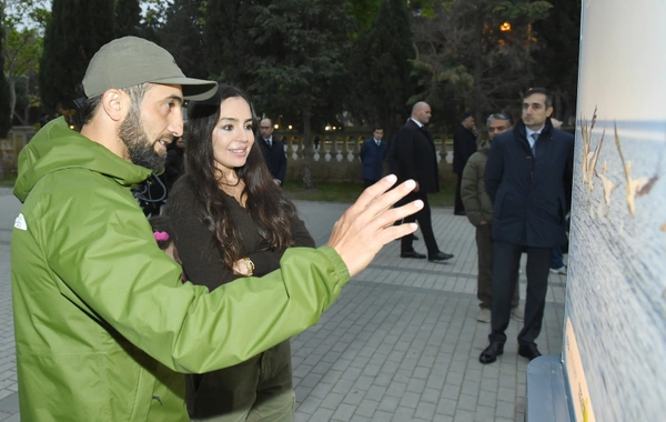 Leyla Əliyeva "Azərbaycan təbiətinin izi ilə" sərgisinin açılış mərasimində iştirak edib