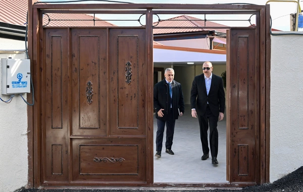 Prezident İlham Əliyev Xankəndinin Kərkicahan qəsəbəsində olub