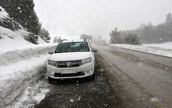 Türkiyənin bu şəhərinə güclü qar yağdı