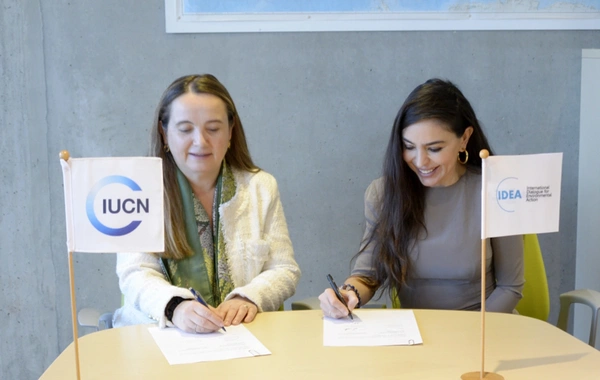 Leyla Əliyeva və Qretel Agilar İsveçrədə əməkdaşlıq imkanlarını müzakirə ediblər