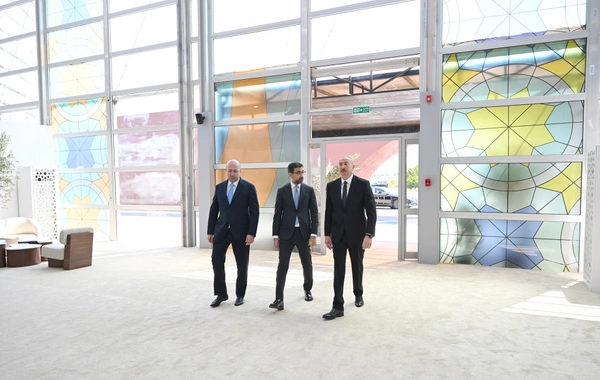 Prezident İlham Əliyev Bakı Olimpiya Stadionunun ərazisində WUF13 ilə bağlı görülən işlərlə tanış olub