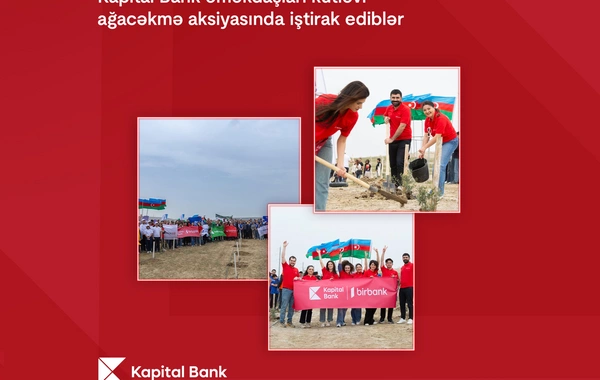 Kapital Bank əməkdaşları kütləvi ağacəkmə aksiyasında iştirak ediblər