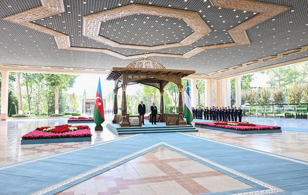Daşkənddə Prezident İlham Əliyevin rəsmi qarşılanma mərasimi olub