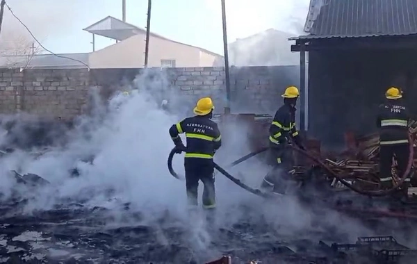 Zaqatalada xurma istehsalı sexində yanğın baş verib