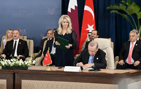 Prezident İlham Əliyev Yaxın Şərq Sülh Sammitində iştirak edib