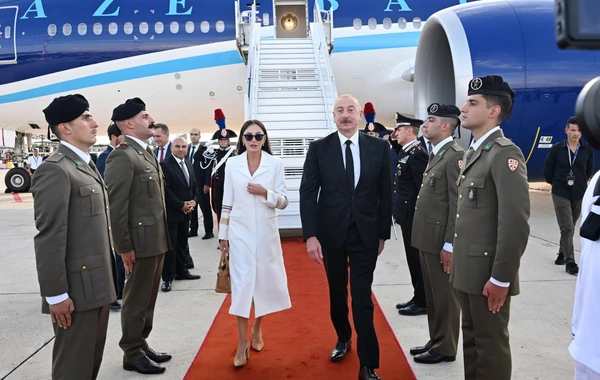 Azərbaycan Prezidenti İlham Əliyev İtaliyada işgüzar səfərdədir