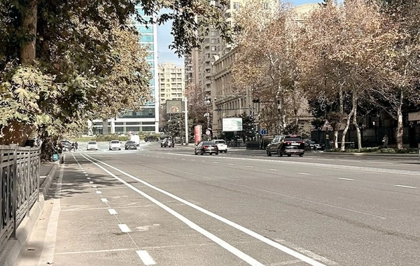 В Баку еще на двух улицах создается полоса для микромобильности