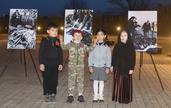 Xocalıda soyqırım qurbanlarının xatirəsinə flaşmob keçirilib