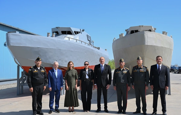 Prezident İlham Əliyev Hərbi Dəniz Qüvvələrində olub