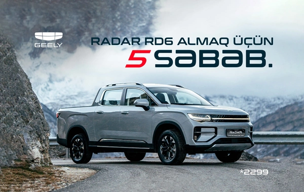 Geely Radar RD6 – Sahibkarlar üçün ağıllı elektrikli pikap