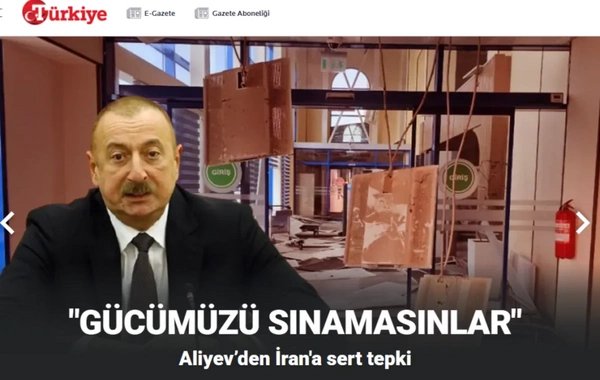 Türkiyə mediası Prezident İlham Əliyevin Təhlükəsizlik Şurasının iclasındakı çıxışını geniş işıqlandırıb