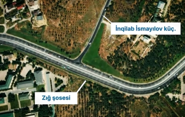 Zığ şosesindən İnqilab İsmayılov küçəsinə birbaşa çıxış açılır