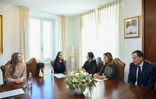 Лейла Алиева встретилась с президентом губернаторства Государства-города Ватикан - ФОТО