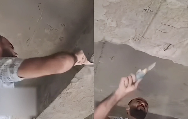 Xırdalanda çoxmərtəbəli binada TƏHLÜKƏ: Dayaqlar ovulub tökülür