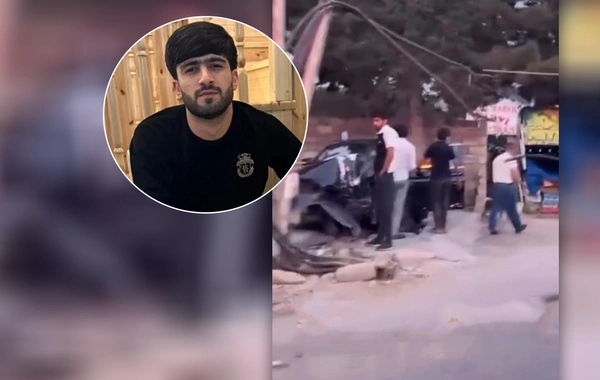 Azərbaycanlı Tiktoker "BMW"si ilə qəzaya düşdü