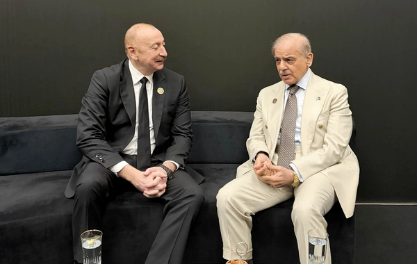 Ilham Aliyev met with Shehbaz Sharif within the framework of the Antalya Diplomacy Forum