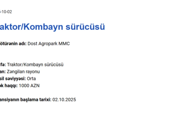 ВНИМАНИЮ желающих работать в Карабахе: зарплата до 1500