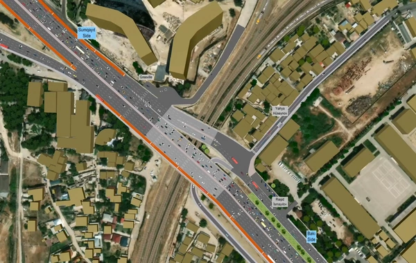 На участке шоссе Баку - Сумгайыт реорганизуется дорожное движение