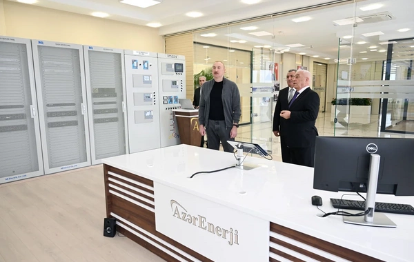 Prezident İlham Əliyev "Abşeron" Batareya Enerji Saxlanc Mərkəzinin açılışında iştirak edib