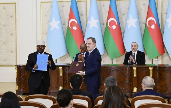 Azərbaycanla Somali arasında imzalanmış 4 sənədin mübadiləsi olub