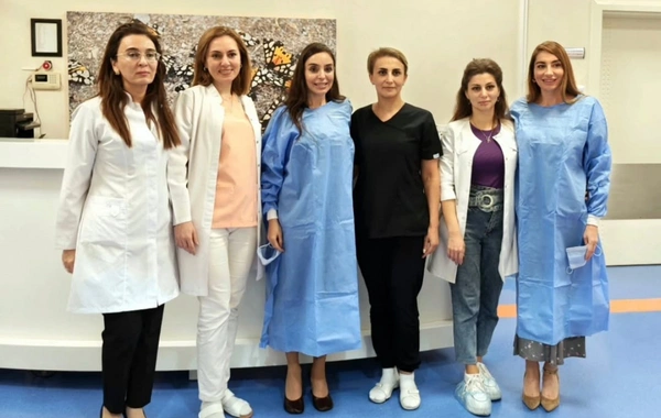 Leyla və Arzu Əliyevalar Talassemiya Mərkəzində olublar