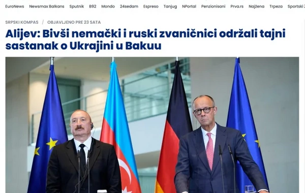 Официальный визит Президента Ильхама Алиева в Германию остается в центре внимания международных медиа