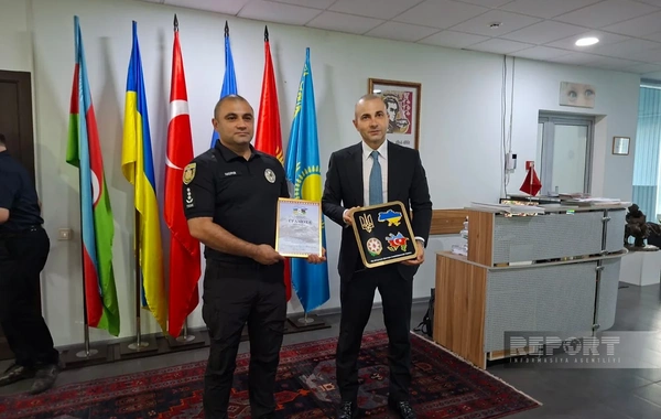 Ukrayna Milli Polisində xidmət edən azərbaycanlılar mükafatlandırılıb