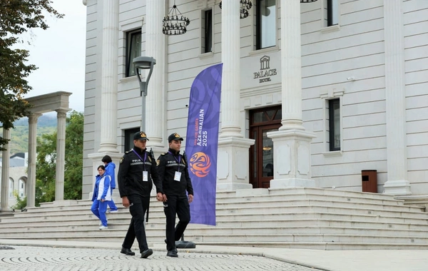 Xankəndidə III MDB Oyunları zamanı polis əməkdaşları fasiləsiz xidməti davam etdirir