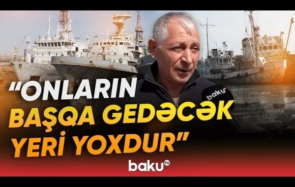 Baku TV Bibiheybətdəki gəmi qəbiristanlığında: Doğrayıb aparacaqlar
