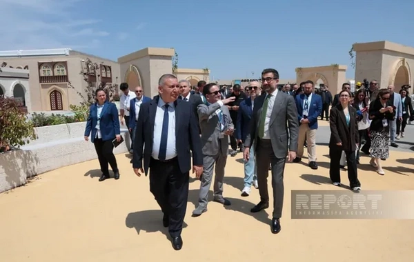 Media nümayəndələri Bakı Olimpiya Stadionunda WUF13-lə bağlı görülən işlərlə tanış olublar