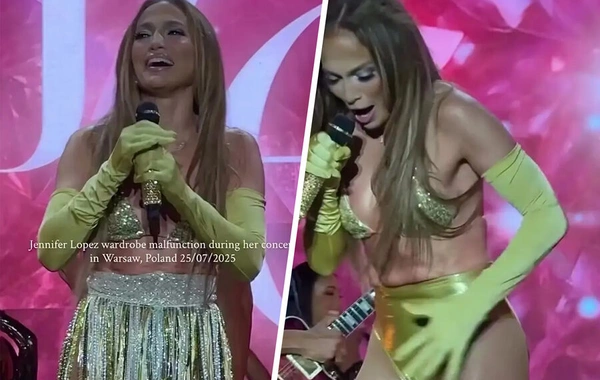 У Дженнифер Лопес слетела юбка во время концерта