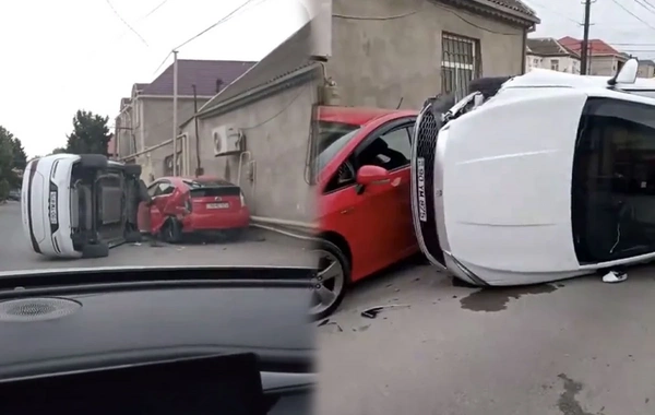 Zabratda BYD Priusla toqquşdu