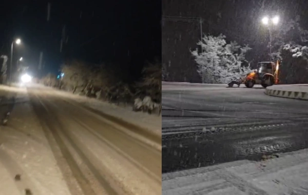 Rayonlara güclü qar yağıb - Yollardakı son vəziyyət açıqlandı