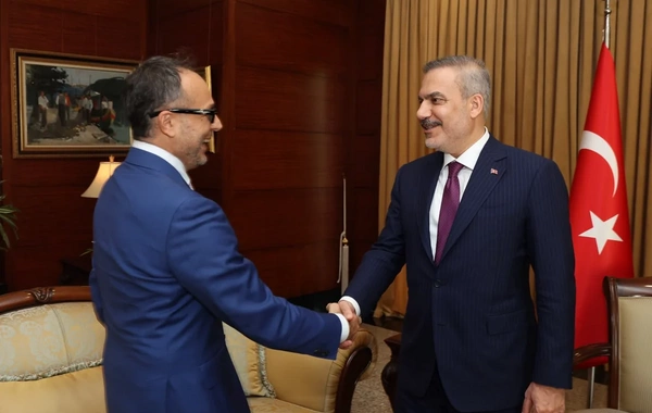 Hakan Fidan TÜRKPA Baş katibini qəbul edib