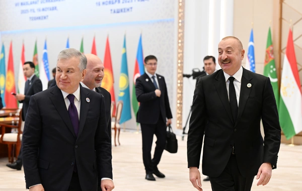 İlham Əliyev Mərkəzi Asiya Dövlət Başçılarının 7-ci Məşvərət Görüşünün iclasında çıxış edib