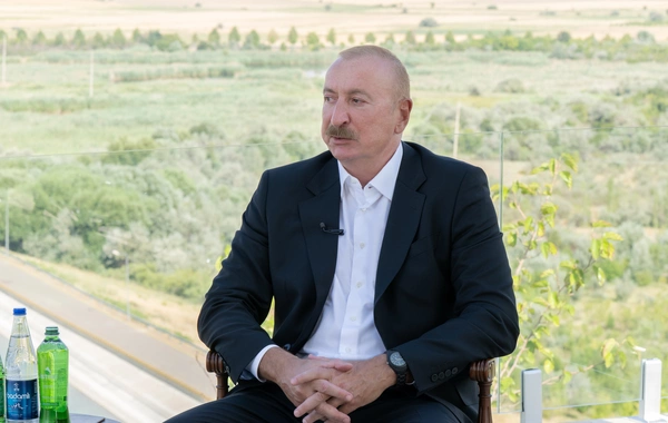 Prezident İlham Əliyev Naxçıvanda Azərbaycan Televiziyasına müsahibə verib