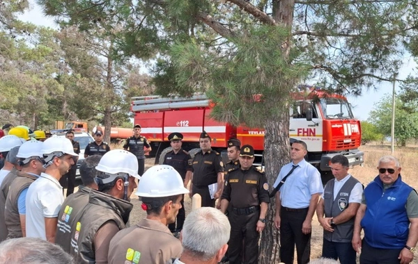 Meşələrdə yanğın təhlükəsizliyinə dair tədbirlər keçirilib