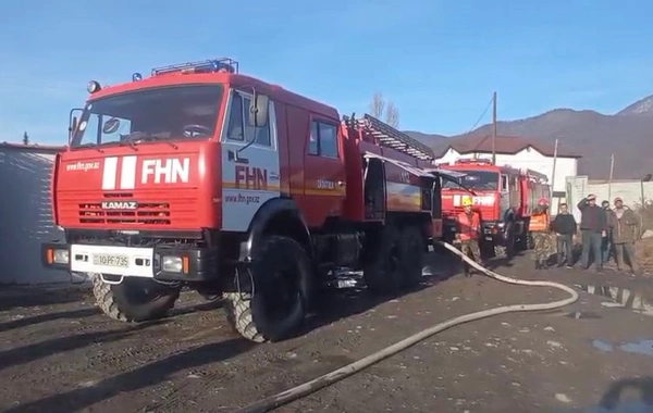 Zaqatalada xurma istehsalı sexində yanğın baş verib