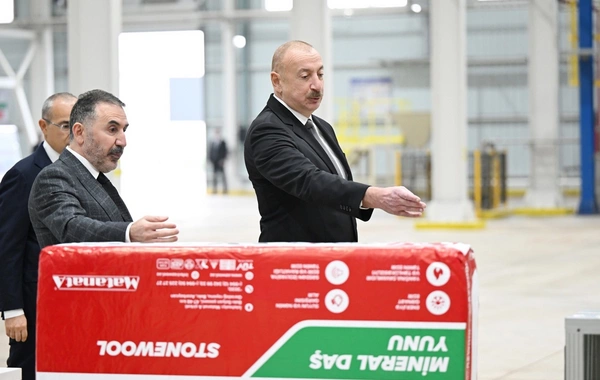 Prezident İlham Əliyev "AZWOOL" mineral daş yunu zavodunun açılışında iştirak edib